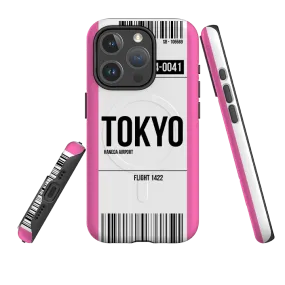 Smooth Pattern Design Minimal Grip iPhone MagSafe Tough Case -  Tokyo Pink