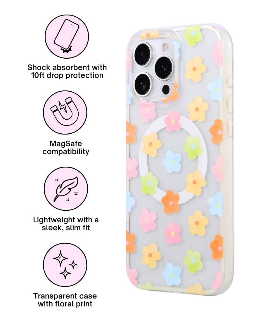 Flower Power MagSafe Phone Case Comfort Accessory Edge Protection