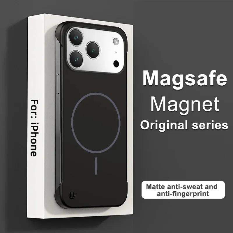 Frameless Magnetic Case For iPhone 17/ 16 /15 /14 Sporty Appeal