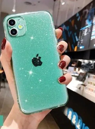 Luxury Sparkly Coloured Phone Case For iPhone Gloss Surface Metal Texture