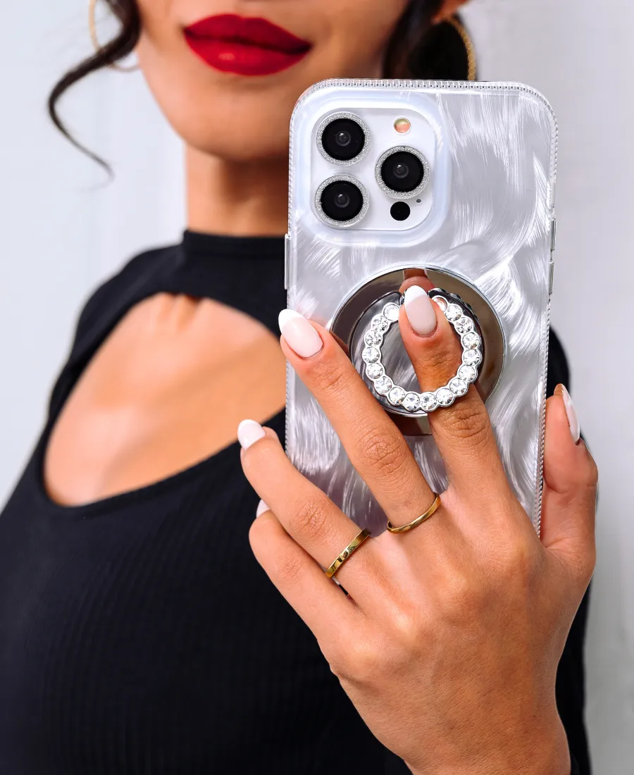 Milky Moonstone MagSafe Phone Case Grip Safe Grip Layer