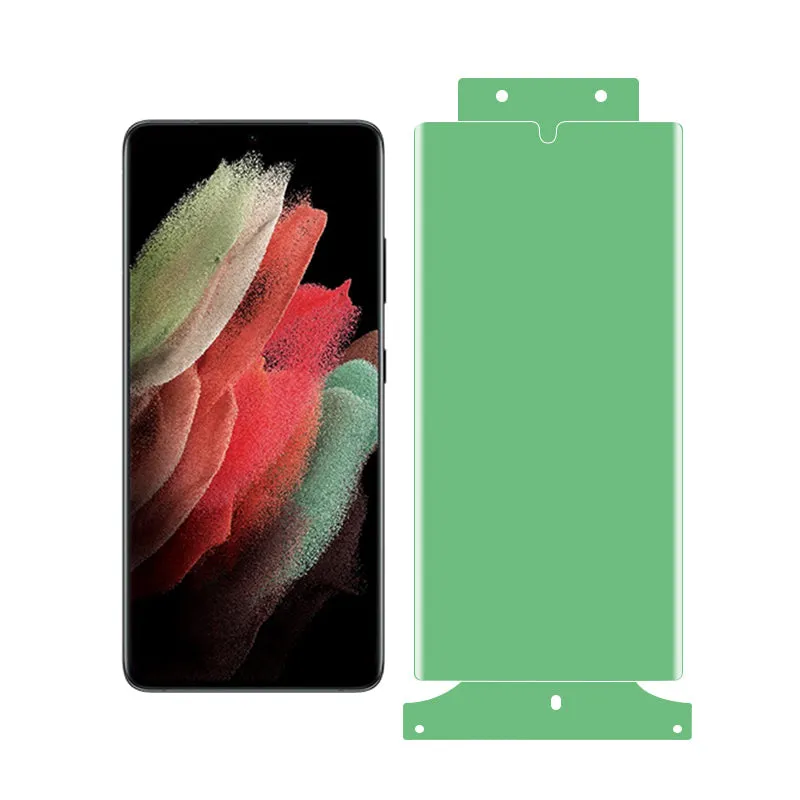 Galaxy S21 Ultra Screen Protector for Blue Box Models without Mounting Box Smartphone Protection smooth curved protector