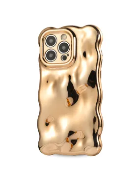 Gold Metallic Fantasy Phone Case Polished Detail Edge
