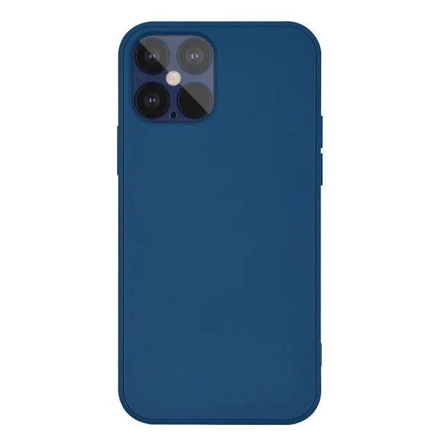 Polished Style Matte Detail Luxury Silicone Phone Case For iPhone