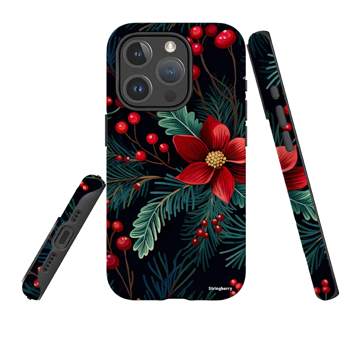 iPhone MagSafe Tough Case - Red Berries II Comfort Fit Edge