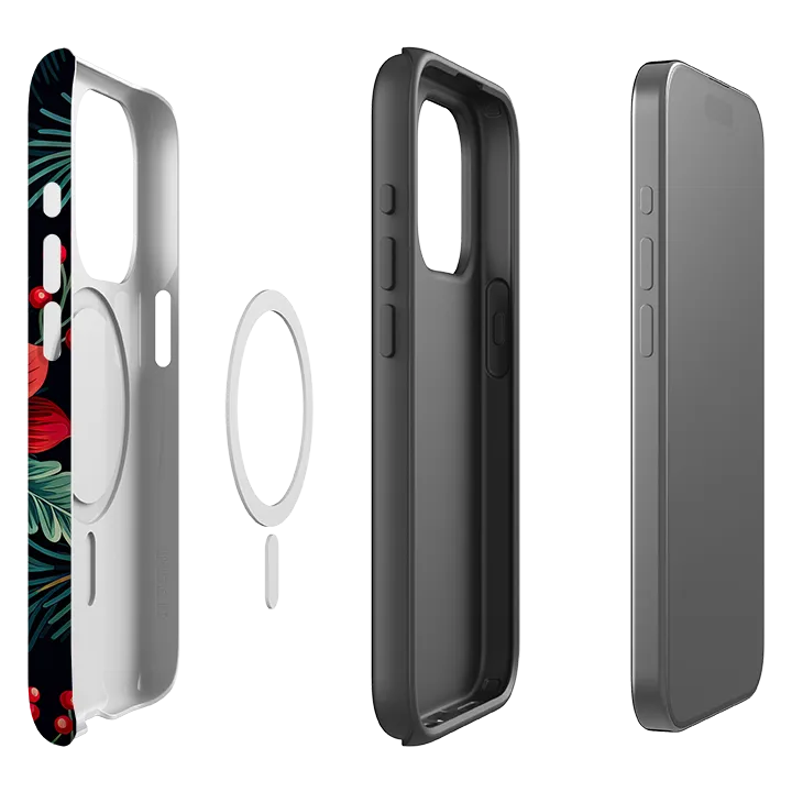 Protective Design Texture iPhone MagSafe Tough Case - Red Berries II