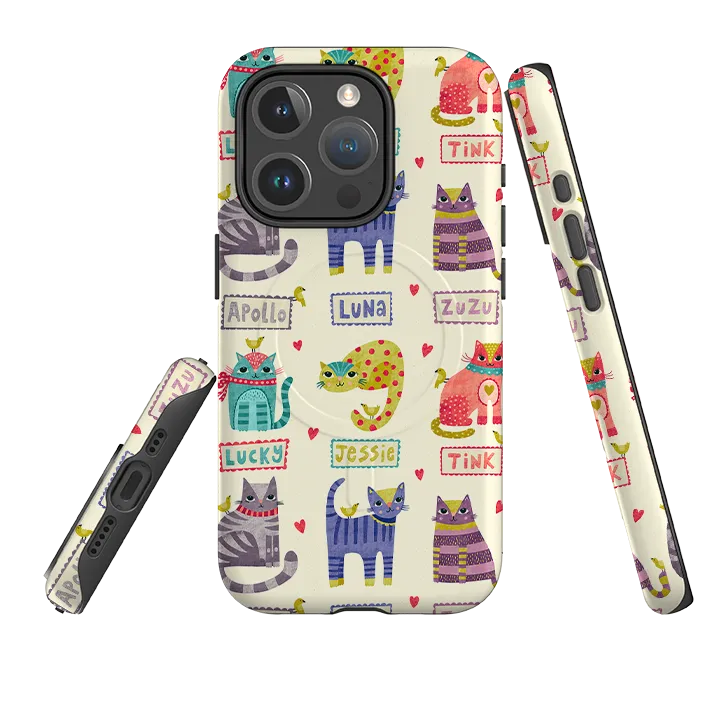 iPhone MagSafe Tough Case -  Cats By Suzy Taylor Premium Build
