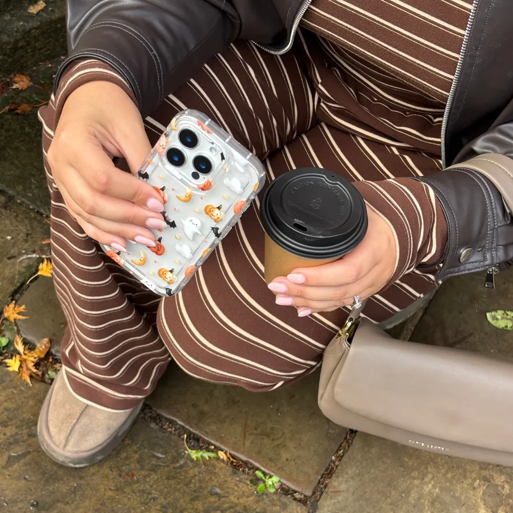 Clear Phone Case - Halloween Friends Stylish Form