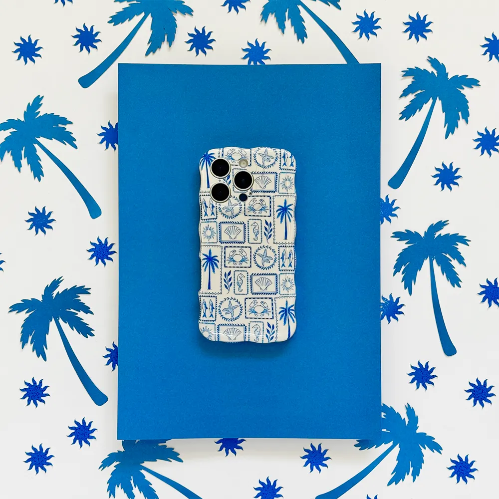 Shockproof Frame Lightweight Frame Wavy Phone Case - Malibu Drive