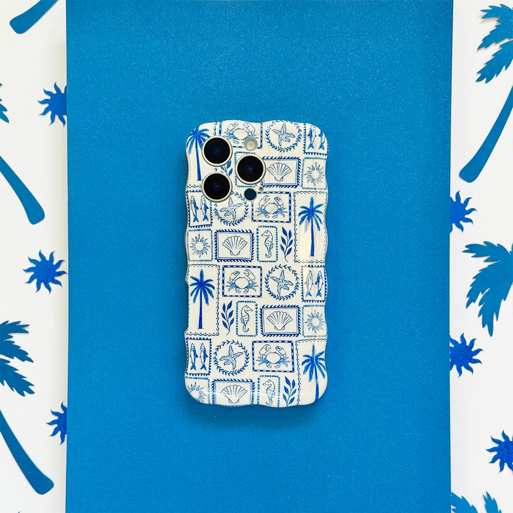 Wavy Phone Case - Malibu Drive Compact Pattern