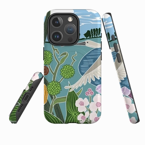 Rugged Pattern Texture Subtle design iPhone MagSafe Tough Case -  Spoonbill By Kate Heiss