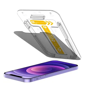 iPhone 12 / iPhone 12 Pro privacy tempered glass screen protector with 2.5D arc edge (2 Pack) Crystal Guard Film