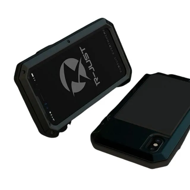 Heavy Duty Protection Metal Phone Case for iPhone Sleek Profile