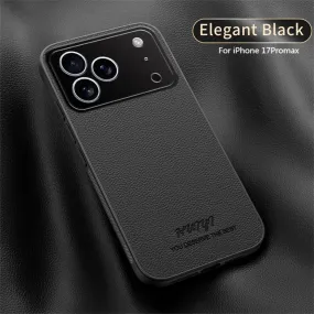 Durable Edge Texture Premium Surface High-end Leather Phone Case for iPhone 17 /16 /15 /14