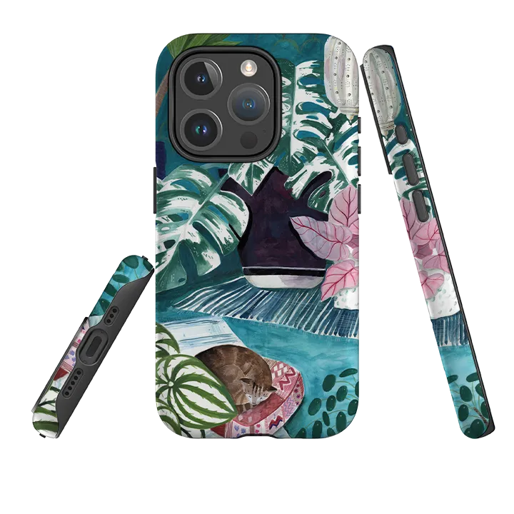 iPhone MagSafe Tough Case - Blue Interior By Bex Parkin Flexible Pattern Edge Cushion