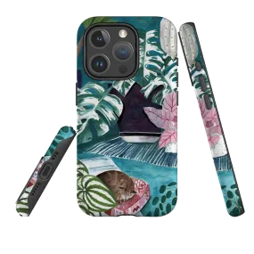 Drop Protection Luxury Surface iPhone MagSafe Tough Case - Blue Interior By Bex Parkin