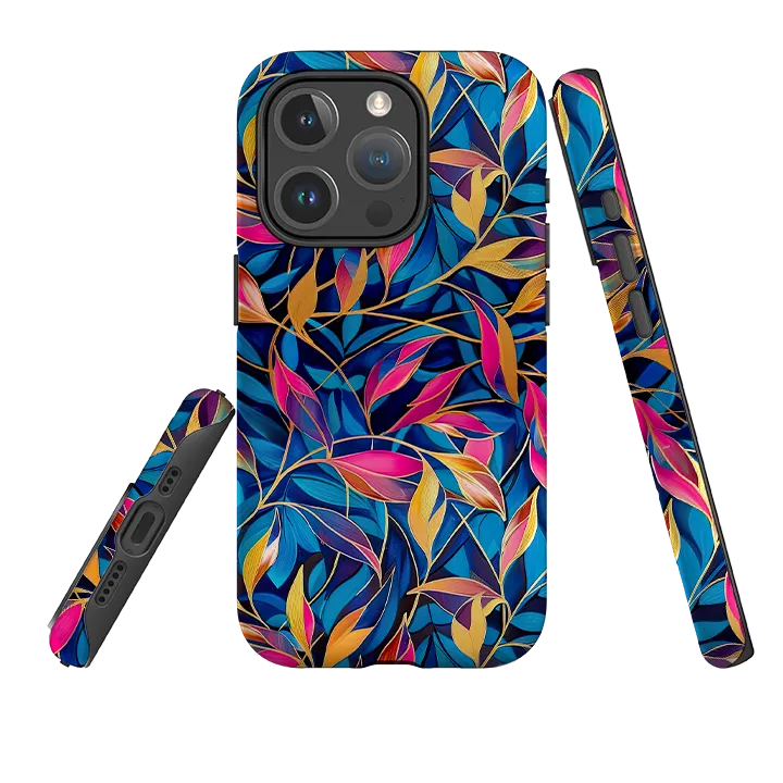 Minimal Surface iPhone MagSafe Tough Case - Tangled Leaves