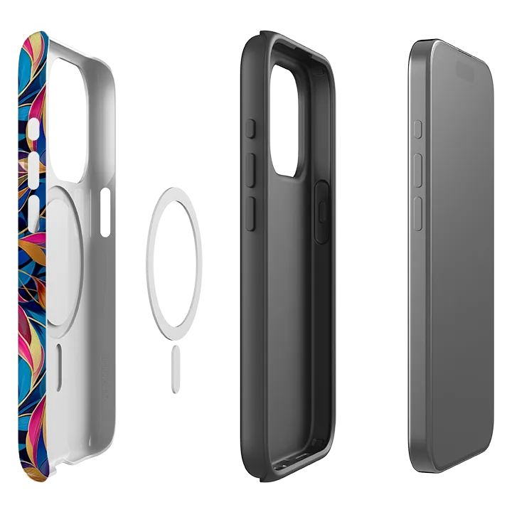 iPhone MagSafe Tough Case - Tangled Leaves Scratch Resistant Slim Fitment