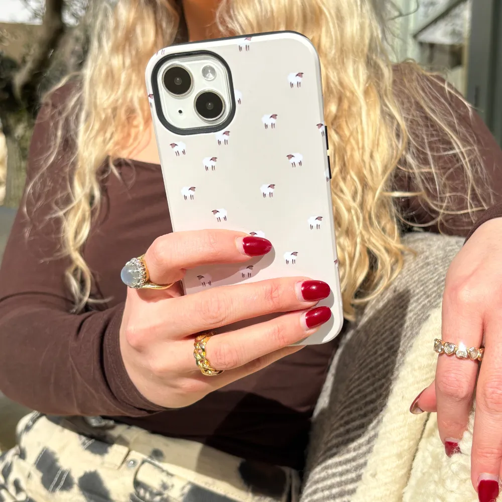 Tough Phone Case - Ditsy Dolly Protective Texture Layer Trendy Design