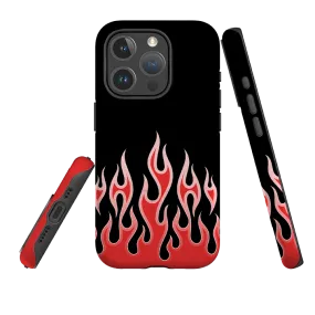 iPhone MagSafe Tough Case -  Red Flames Unisex Design Stylish Surface Design