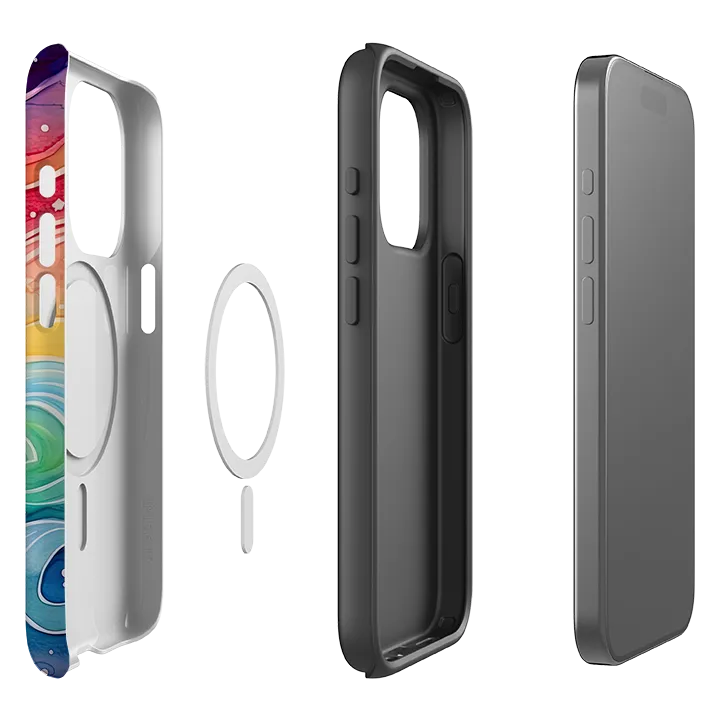 Stylish Touch Elegant Touch iPhone MagSafe Tough Case - Rainbow Stars IV