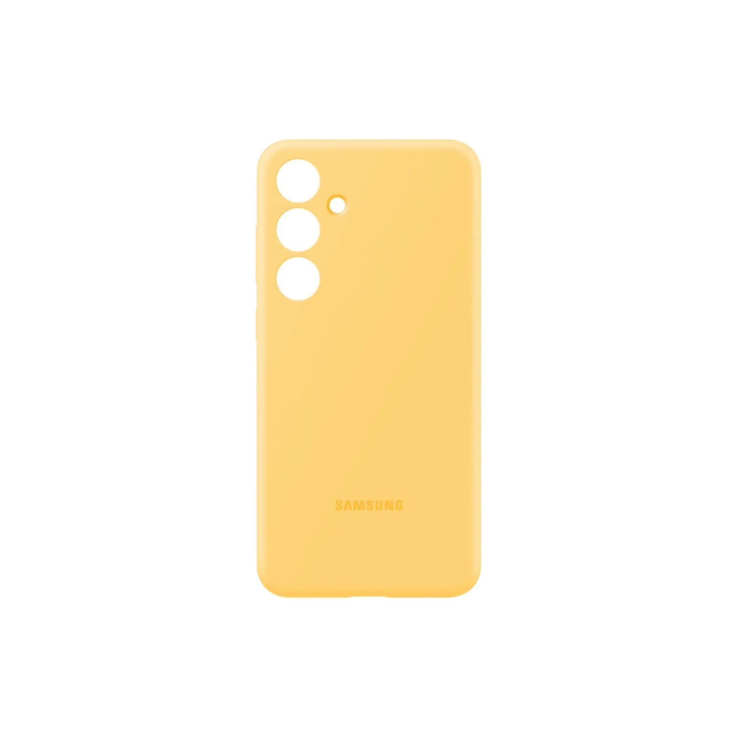 Samsung Silicone Cover - Samsung Galaxy S24  - Yellow Glossy Finish Look