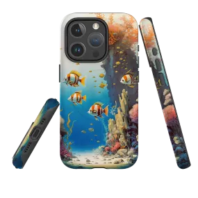 Premium Touch Minimal Detail Texture iPhone MagSafe Tough Case - Florida Keys