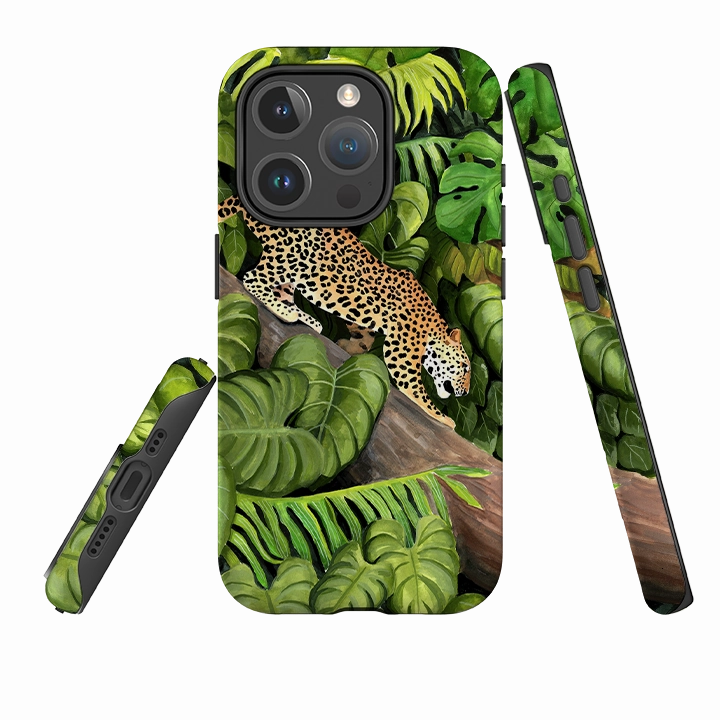 iPhone MagSafe Tough Case - Leopards Poised By Bex Parkin Refined Style