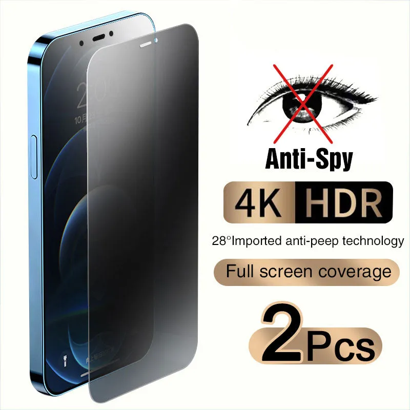 Frosted Finish Full Cover Anti-Spy Screen Protector For iPhone