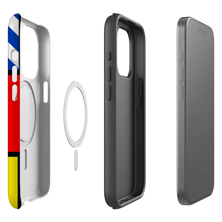 Hybrid Detail Luxury Layer Texture iPhone MagSafe Tough Case - Aldo Rossi