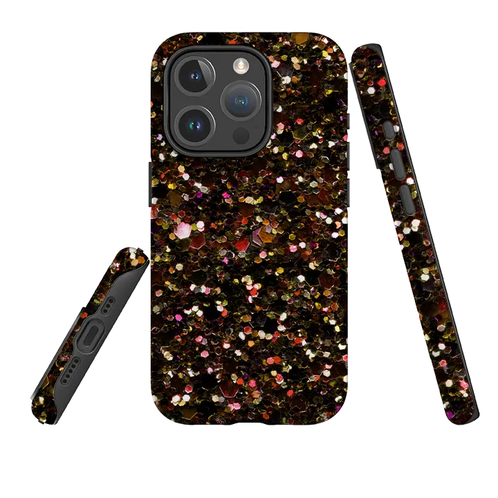 iPhone MagSafe Tough Case -  All That Glitters By Kitty Joseph (case does not glitter) Soft Edge Detail