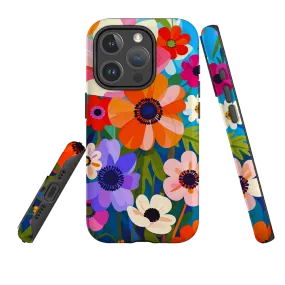 Shock Absorbing Minimal Aesthetic iPhone MagSafe Tough Case - Angel Summer Floral