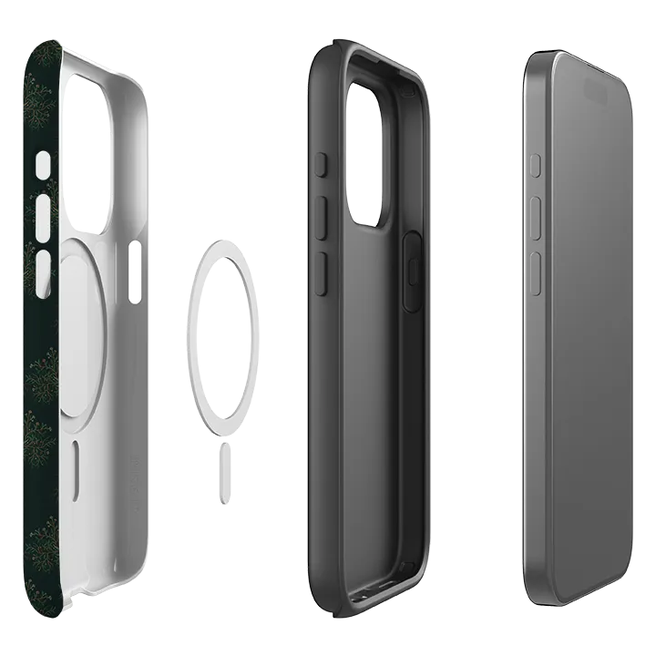 Hybrid Protection iPhone MagSafe Tough Case -  Arbor Dragon Pattern By Anna Stead