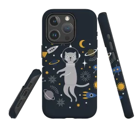 Minimal Pattern anti dust iPhone MagSafe Tough Case -  Astro Cat