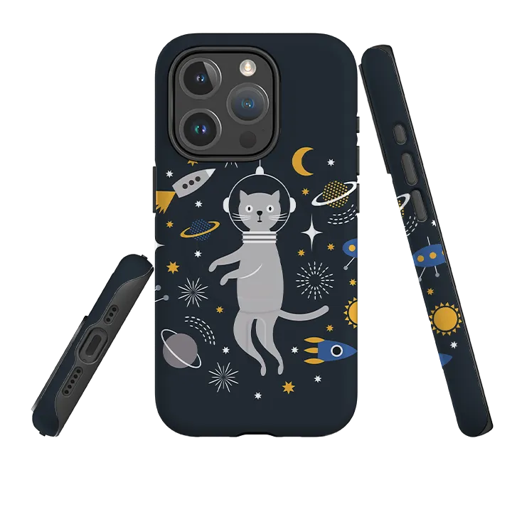 iPhone MagSafe Tough Case -  Astro Cat metal frame