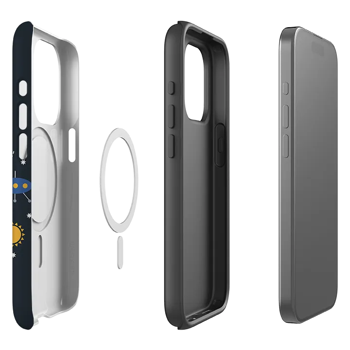 Flexible Material Premium Texture Design iPhone MagSafe Tough Case -  Astro Cat