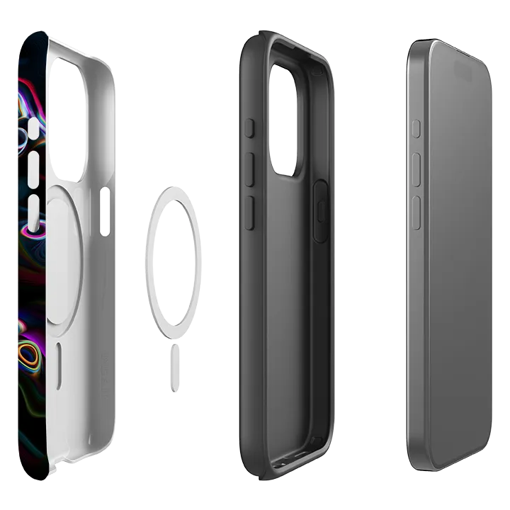 iPhone MagSafe Tough Case -  Astro Pop Minimal Pattern Texture Edge Shield