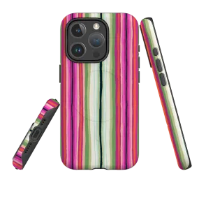 Classic Design iPhone MagSafe Tough Case -  Atelier Stripe Windflower By Sarah Campbell
