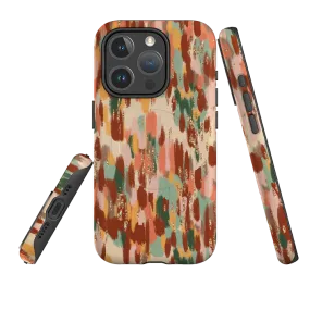 Simple Texture Scratch Guard iPhone MagSafe Tough Case -  Autumn Drops II