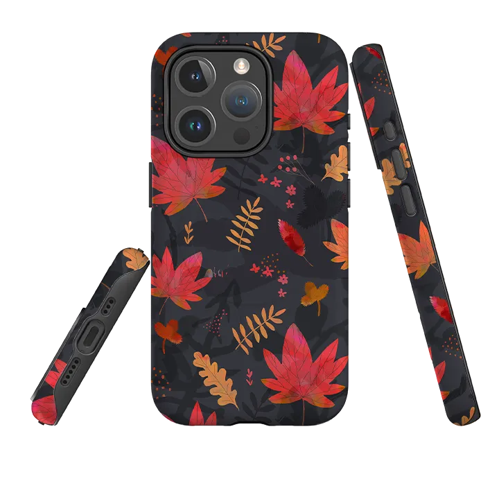 iPhone MagSafe Tough Case -  Autumn Leaves Polished Touch