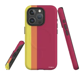 iPhone MagSafe Tough Case - Bari Chroma Stripe Smooth Coating Color Layer