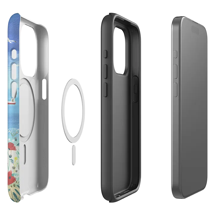 Vivid Texture iPhone MagSafe Tough Case - Beach Dogs By Mary Stubberfield