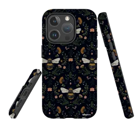 iPhone MagSafe Tough Case -  Bees By Jade Mosinski Matte Surface Design Minimal Build Texture