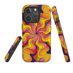 Soft Surface Design Vivid Pattern Design iPhone MagSafe Tough Case - Bells