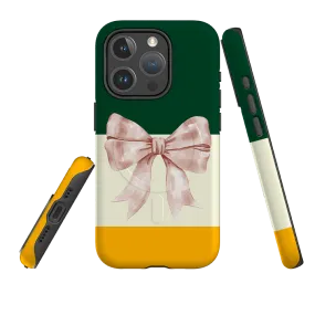 Rugged Look iPhone MagSafe Tough Case -  Big Bow Chroma I