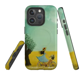 iPhone MagSafe Tough Case - Bike Ride By Maja Lindberg Hybrid Frame
