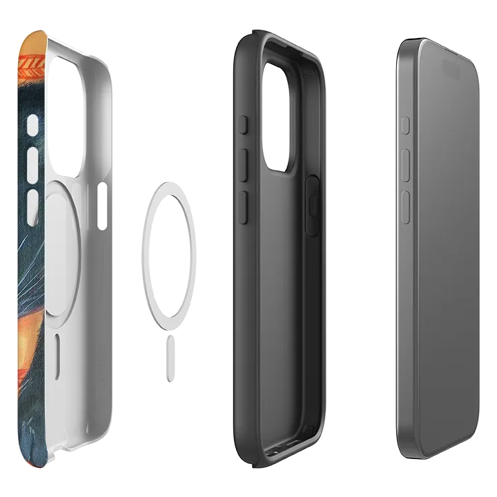 iPhone MagSafe Tough Case - Black Cat By Mary Stubberfield Smooth Feel Soft Design