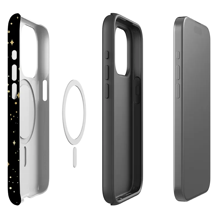 iPhone MagSafe Tough Case -  Black Cosmos Pocket Ready Comfort Style