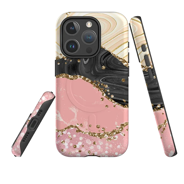 iPhone MagSafe Tough Case - Blanco Vivid Pattern Wireless charging