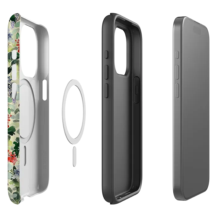 iPhone MagSafe Tough Case - Blossom For Xmas Classic Look Impact Resistant